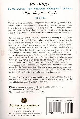 The Belief of the Muslim Sects Jews, Christians Philosophers & Idolaters Regarding the Angels