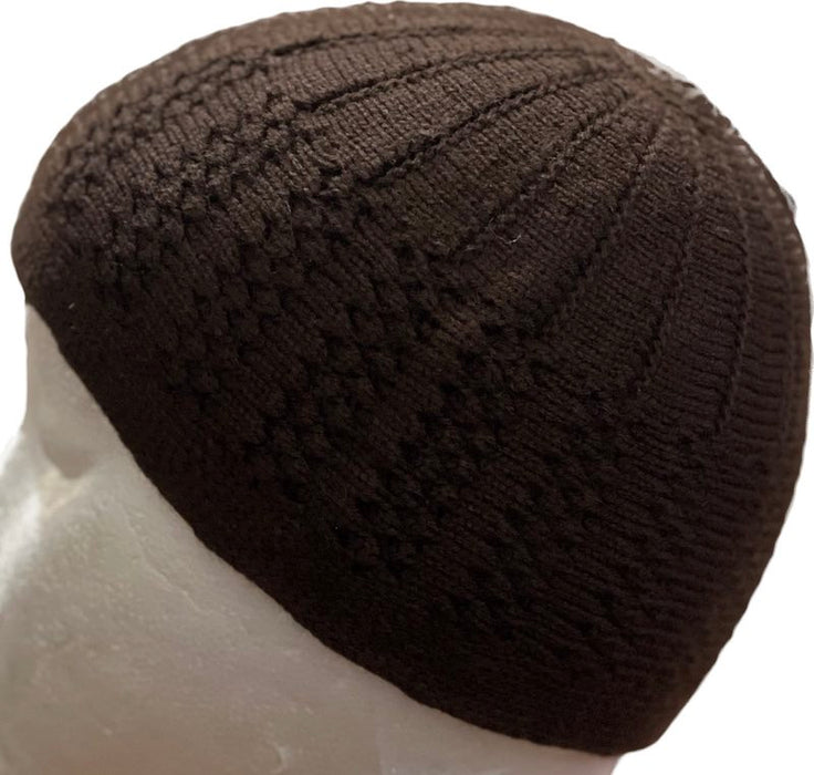 Muslim Caps - Woolen (Brown/Black)