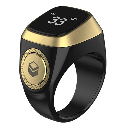 iQibla Zikr Digital Tasbeeh Smart Ring 22m Balck