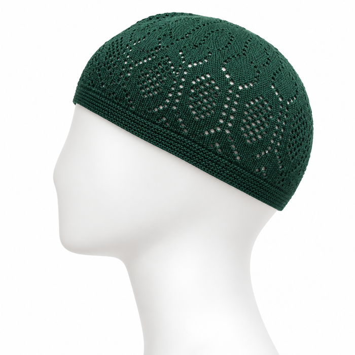 100% Cotton Open-Knit Kufi Cap