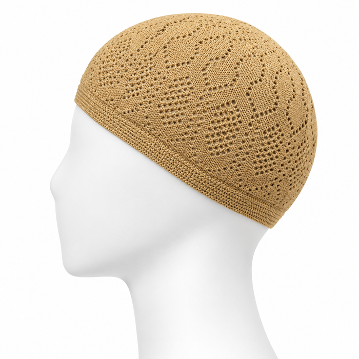 100% Cotton Open-Knit Kufi Cap