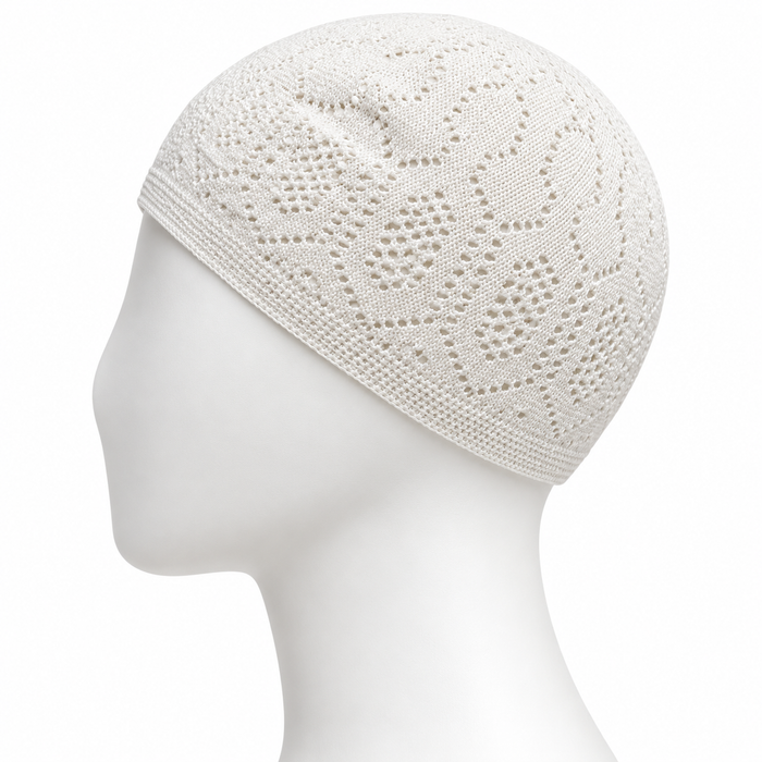 100% Cotton Open-Knit Kufi Cap