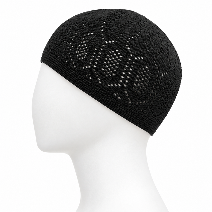 100% Cotton Open-Knit Kufi Cap