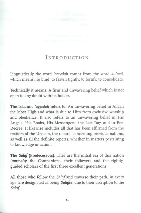 General Precepts of Ahlus-Sunnah wal-Jamaa'ah