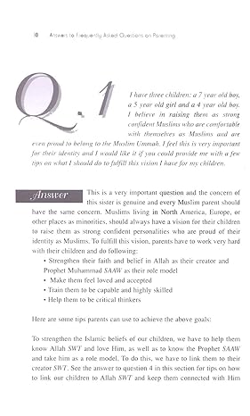 Answers to Frequently Asked Questions on Parenting Part 2
