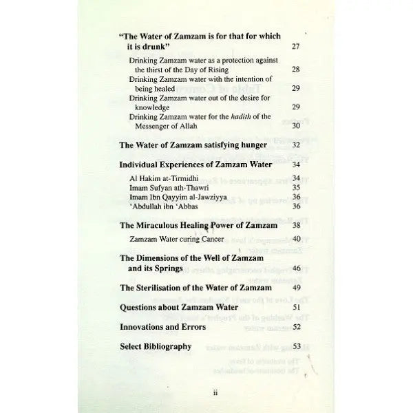 The Water of Zamzam