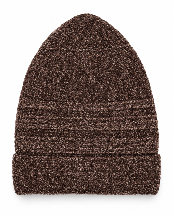 100% Wool Soft Knit Kufi Cap with Ribbed Band