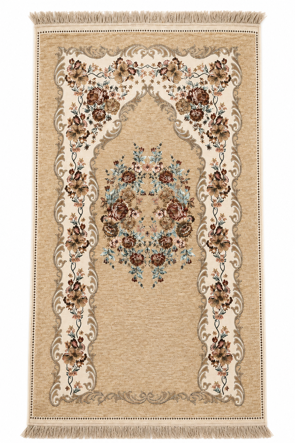 Premium Turkish Floral Prayer Mat