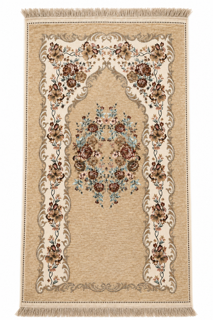 Premium Turkish Floral Prayer Mat