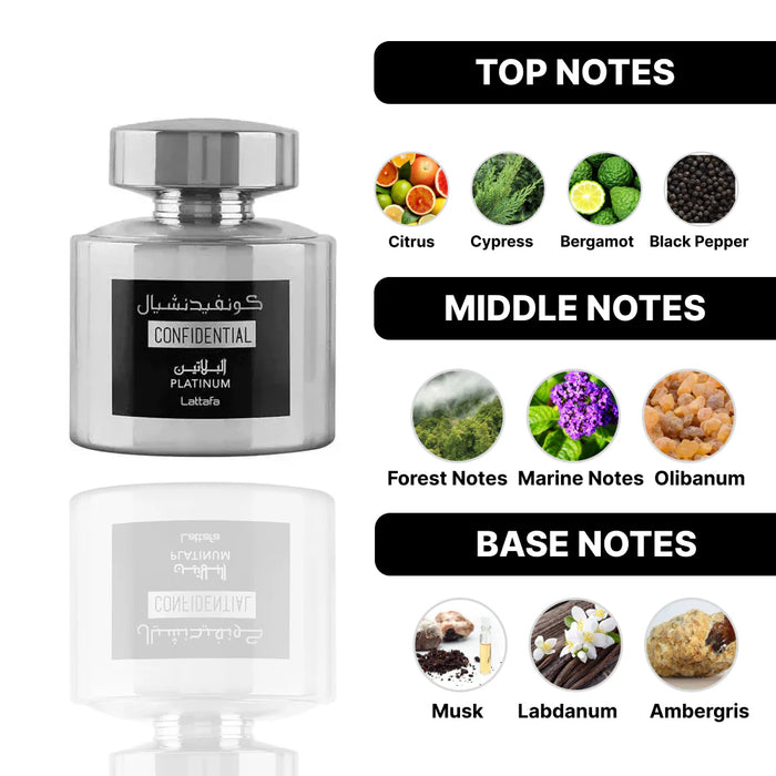 Lattafa Confidential Platinum - 100 ml
