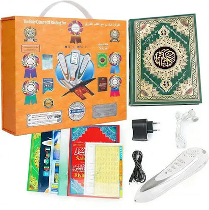 Digital Quran Pen Reader with Extra Large colour coded medium  Tajweed Quran. Includes 5 extra Books
