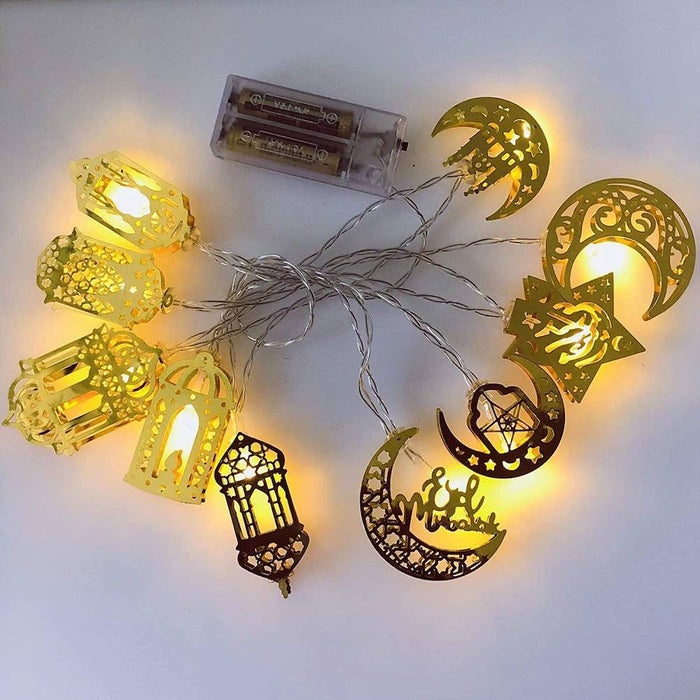 Ramadan Eid Lights Decoration - Pack 10 Battery Lights