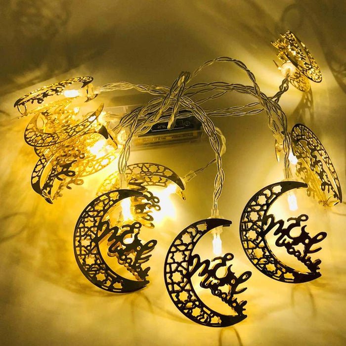 Ramadan Eid Lights Decoration - Pack 10 Battery Lights