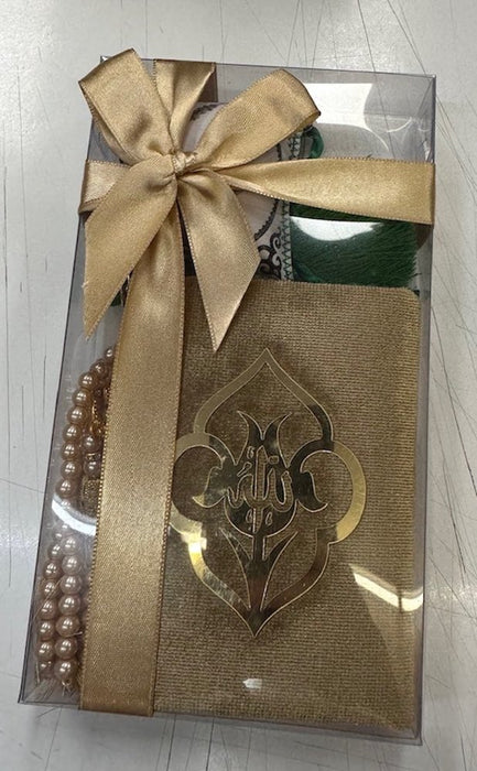 Qur'an, Prayer Mat, Beads with Hanger Gift Set