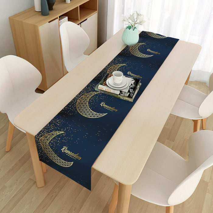 Ramadan Decoration Tablecloth Cotton Linen (33x180cm)