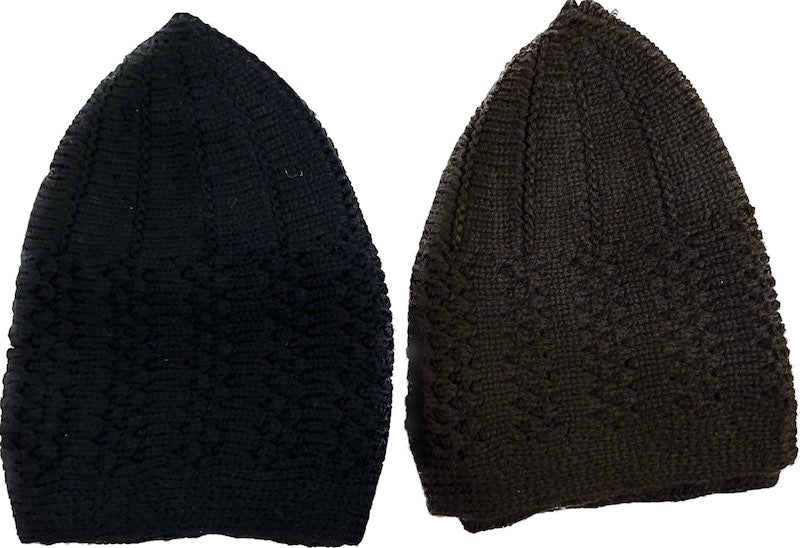 Muslim Caps - Woolen (Brown/Black)