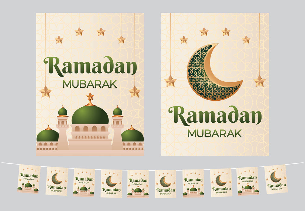 Ramadan Flags (Green Mosque)