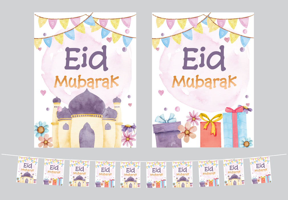 Eid Flags (Purple Mosque)