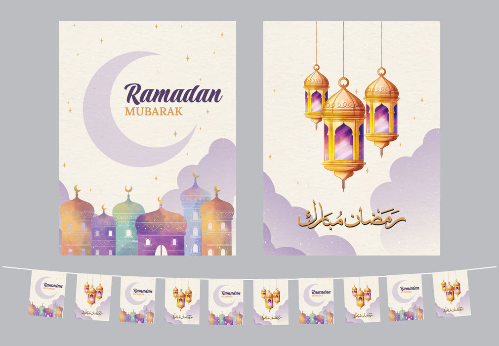 Ramadan Flags (Purple Mosque)