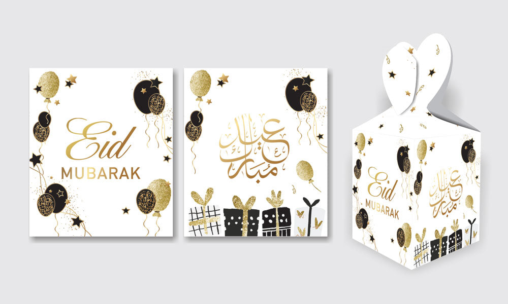 Eid Mubarak Gift Boxes (Assorted Colours)