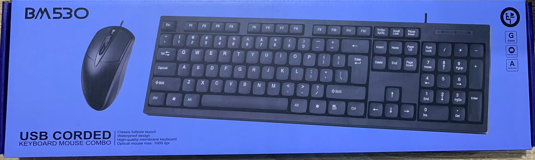 Arabic USB Mouse and Keyboard Set